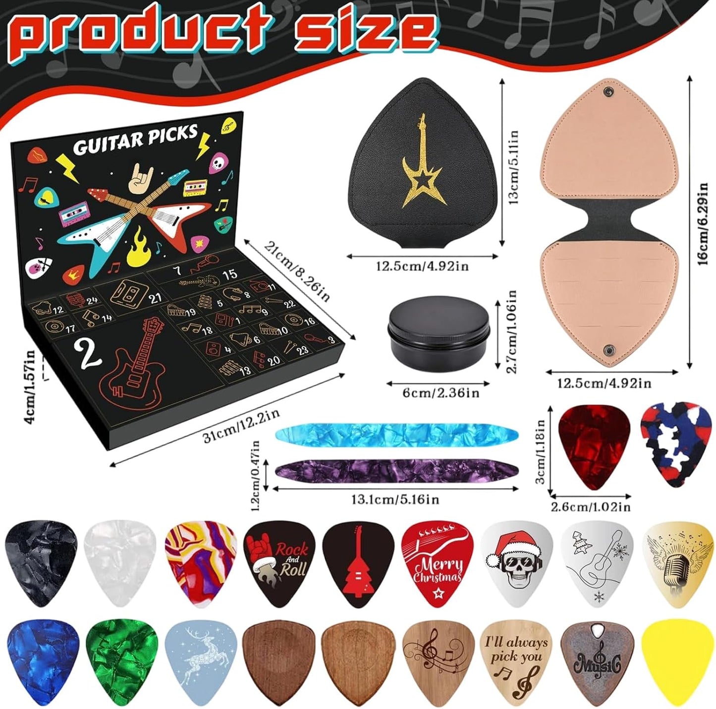 Guitar Pick Advent Calendar